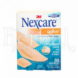 3M NEXCARE WATERPROOF BANDAGES ASSORTED 30's