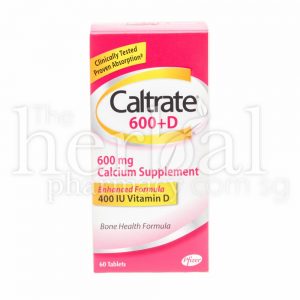 PFIZER CALTRATE 600mg CALCIUM PLUS SUPPLEMENT TABLETS 60