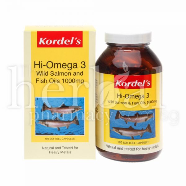 KORDEL'S HI-OMEGA 3 WILD SALMON & FISH OIL SoftGel 180x2