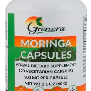 Grenera Organic Moringa Capsules 120 Veg Capsules