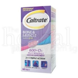 PFIZER CALTRATE 600mg CALCIUM PLUS SUPPLEMENT TABLETS 60