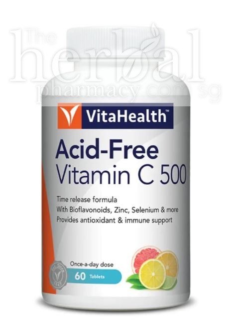 VITAHEALTH ACID-FREE VITAMIN C500 TIME-RELEASED TABLETS 60